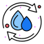 American Vet Solutions water reuse icon symbolizing eco-friendly and sustainable HVAC water recycling practices