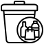 American Vet Solutions industrial waste bin icon indicating restricted or hazardous material disposal for environmental safety compliance