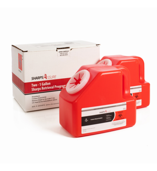 Two – 1 Gallon Sharps Retrieval Program