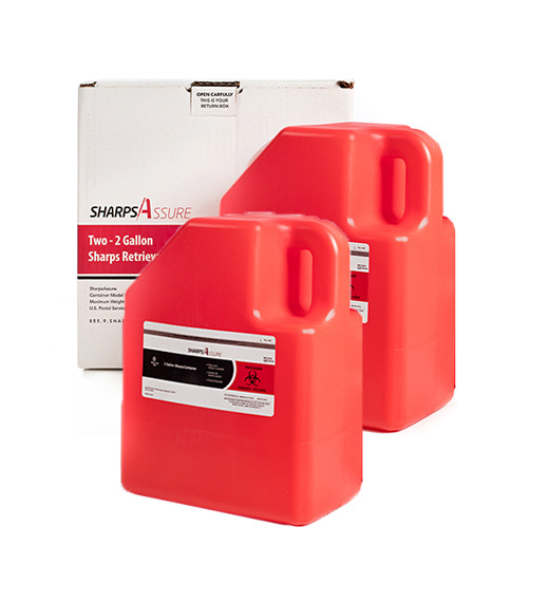 Two – 2 Gallon Sharps Retrieval Program